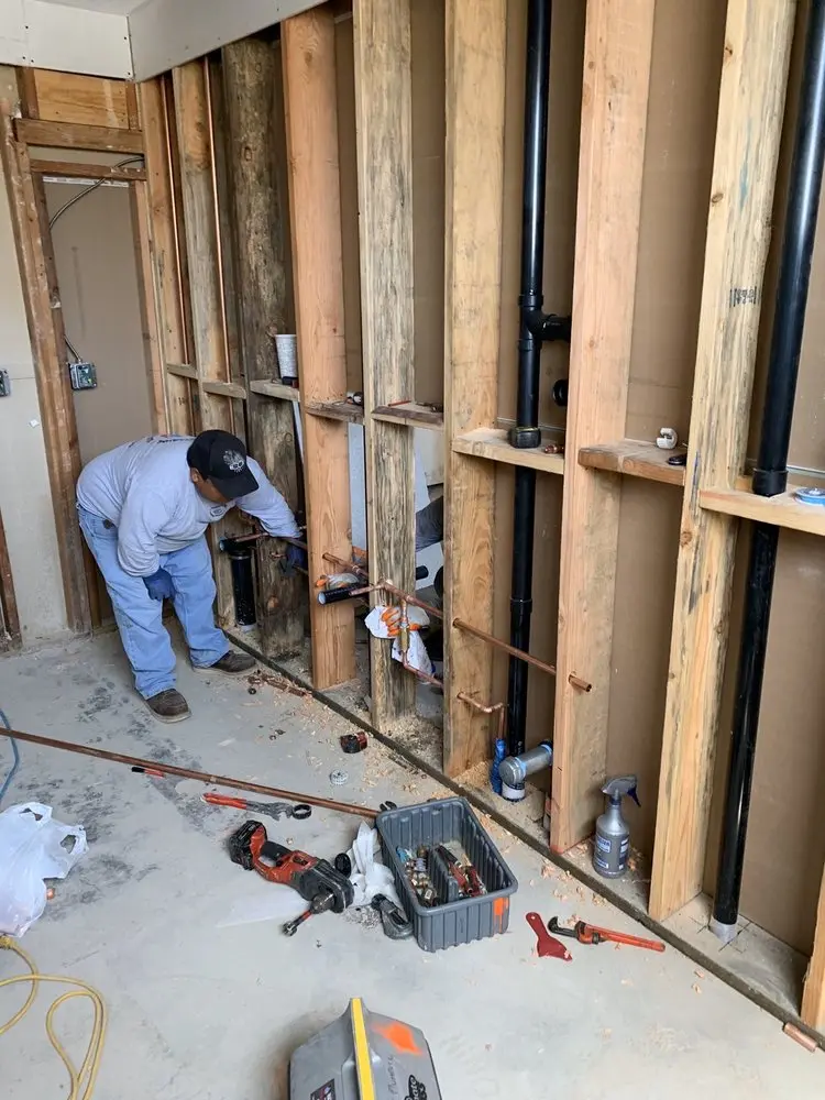 Commercial rough-in plumbing for Gas Line Repair in Collingwood